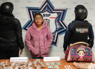 Con droga detienen a mujer en Los Reyes de Juárez