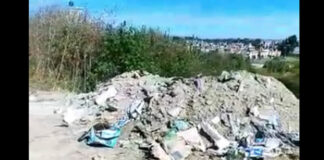 Escombro y ‘paracaidistas’ inundan el parque Tlapacoya escombro