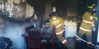 Sofocan incendio en domicilio de Atlixco incendio