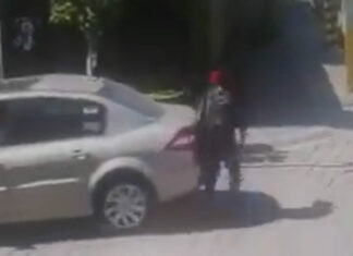 Sujeto finge ser atropellado en Camino Real a Cholula