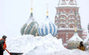 ¡Increíble! Cae nevada extrema en Moscú nevada