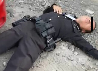 A cabezazos, agreden a policía de Texmelucan Policía