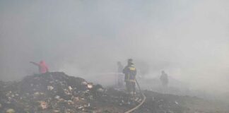 Incendio en relleno de Acatlán causa seria contaminación relleno