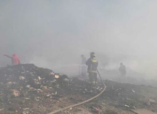 Incendio en relleno de Acatlán causa seria contaminación relleno