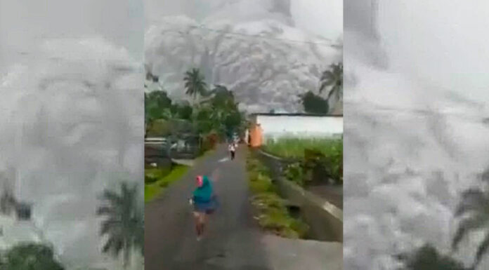Volcán Semeru erupciona y deja un muerto en Indonesia volcán