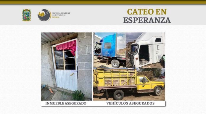 Localizan tres vehículos durante cateo en Esperanza cateo