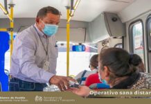 Promueve SMT seguridad sanitaria en unidades del transporte público