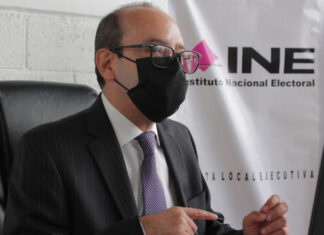 INE arranca preparativos en Puebla para Proceso de Revocación El INE Puebla arranca el proceso con un presupuesto insuficiente y apenas el 11.7 por ciento de firmas validadas.. Foto: Es Imagen