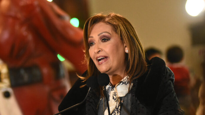 Lorena-Cuellar Las nuevas disposiciones contemplan que las plazas, centros comerciales, supermercados, tiendas departamentales, informó Lorena Cuéllar. Foto: Es Imagen