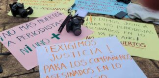 Identifican a homicidas de las periodistas Yesenia Mollinedo y Sheila García Periodistas protestan por asesinato de compañeros