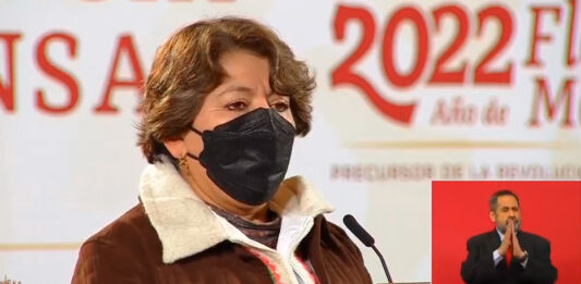 La titular de la SEP, Delfina Gómez informó que el presupuesto para este proyecto se obtuvo gracias al plan de austeridad republicana. Foto: Captura de pantalla