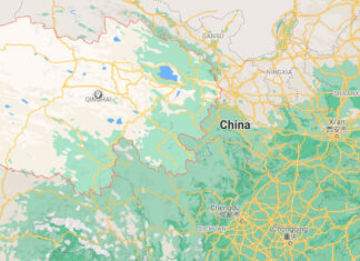 China registra sismo con magnitud de 6.6 grados sismo