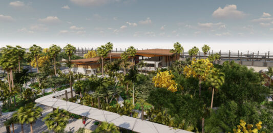 Diseño para la estación del Tren Maya en Campeche Foto: @TrenMayaMX