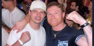 El “Canelo” y Verstappen se van de fiesta en Miami