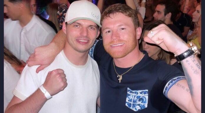 El “Canelo” y Verstappen se van de fiesta en Miami