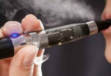¡Atención! Cigarro de vapor eléctrico es dañino para la salud vapeador