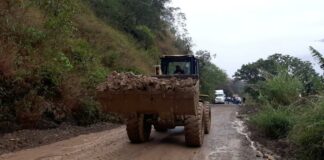 Infraestructura trabaja en liberación de Carretera Interserrana