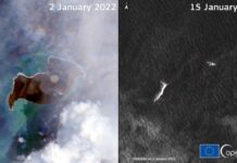 Desaparece la isla de Tonga tras la erupción