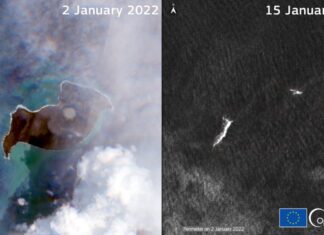 Desaparece la isla de Tonga tras la erupción