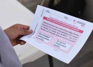 Analiza SCJN “rasurar” pregunta para revocación Por un problema con el aire acondicionado de la sala de Plenos de la SCJN, los ministros interrumpieron el análisis. Foto: Es Imagen