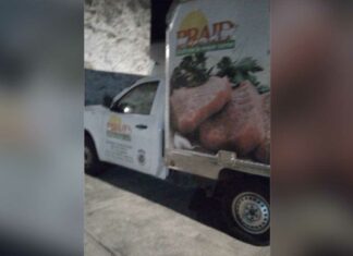 Roban camioneta con apoyos alimenticios en Tlalancaleca camioneta