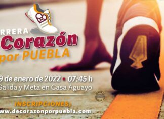 ¡Participa! El domingo es la carrera “De Corazón por Puebla” carrera
