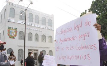 Protestan contra cobro del DAP en Tehuacán El cobro del ´Derecho al Alumbrado Público (DAP) es un tema que ha generado múltiples inconformidades sociales en la región. Foto: Es Imagen