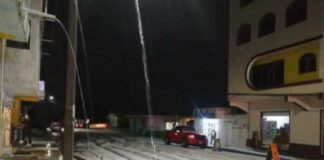 Fuerte granizada pinta de blanco Acatzingo