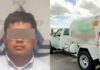 Arrestan a huachigasero con pipa en la México-Puebla huachigasero