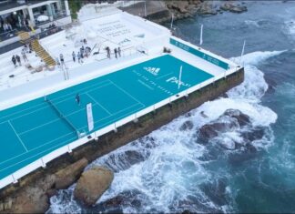 Adidas crea cancha de tenis con plástico reciclado
