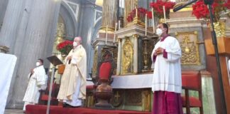 Arzobispo dedica misa a estudiante Isaac Felipe Alonso misa