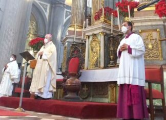 Arzobispo dedica misa a estudiante Isaac Felipe Alonso misa