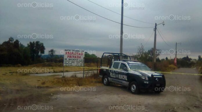 Localizan cadáver de un hombre torturado en Texmelucan Texmelucan