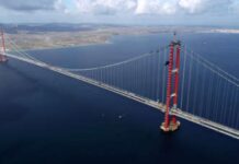 Turquía bate el récord del puente colgante más largo