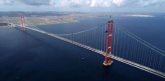 Turquía bate el récord del puente colgante más largo