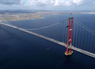 Turquía bate el récord del puente colgante más largo