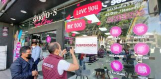 Profeco y Comuna clausuran Studio S Salón de Huexotitla