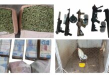Hallan más de 1 mdp, armas y drogas en penal de Culiacán