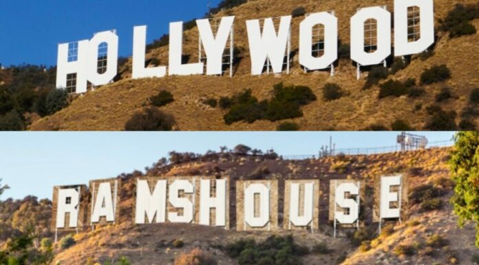Hollywood cambia su icónico letrero en honor a los Rams