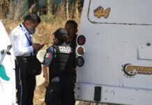 Golpean a chofer de transporte público por tirar a menor en La Calera