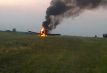 Se quema avión hidrante que combatía incendios en Argentina avión