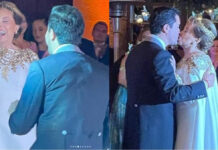 Así fue la boda religiosa de Elba Esther y su abogado En redes sociales, el presidente de Redes Sociales Progresistas, Fernando González Sánchez, dio a conocer fotos de la boda. Foto: Especial