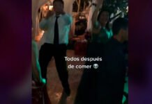 Novios celebran boda con “Pastel mágico” y se viralizan pastel