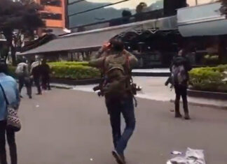 Protestan en Bogotá contra el Foro Madrid Bogotá