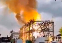 Reportan incendio en subestación de CFE en Minatitlán CFE