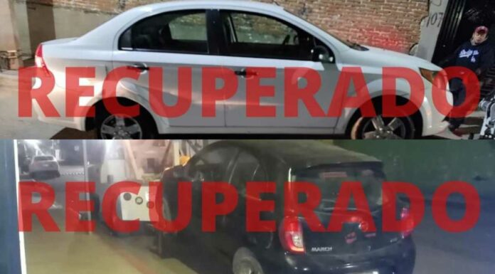 Policías recuperan en San Pedro Cholula dos autos robados cholula