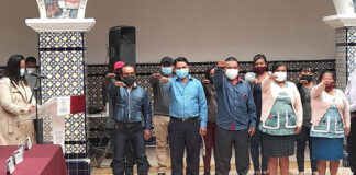 Rinden protesta nuevos ediles auxiliares de Atlixco La alcaldesa de Atlixco invitó a los nuevos ediles a desempeñar sus funciones con transparencia y honestidad. Foto: Especial