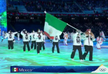 México desfila en inauguración de Olímpicos de Invierno Donovan Carrillo es considerado como el deportista más relevante de la delegación México y se espera que pelee por clasificar a las finales. Foto; Especial