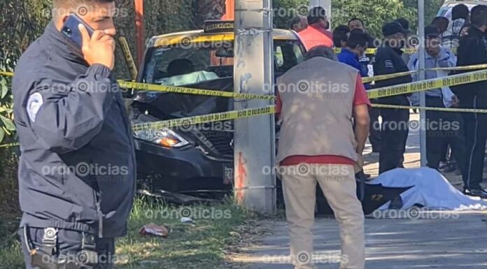 Muere taxista cuando llevaba a su nieta a la escuela Taxista
