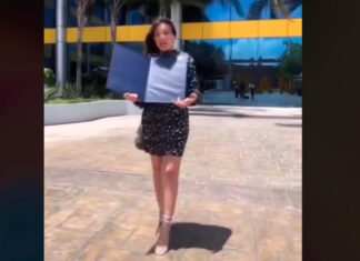¡Y se marchó…! Viento se lleva el título de esta joven y se vuelve viral Universitaria